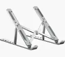 Adjustable Metal Laptop Stand - Foldable Ergonomic Riser for Desk - Compatible with MacBook Air Pro, HP, Lenovo, Dell 10-15.6" Laptops